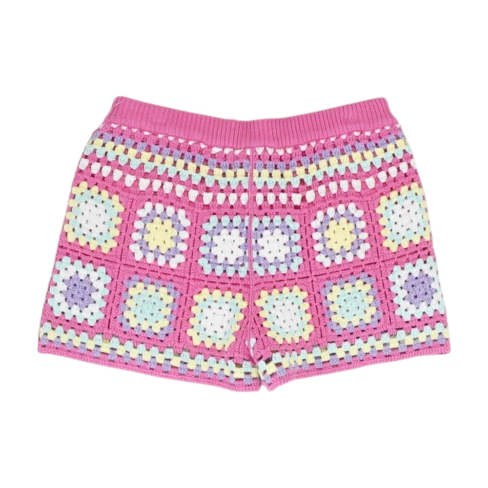 Multi Check Knit Shorts - Image 2