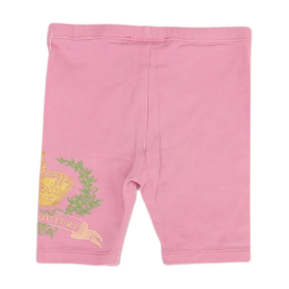 Pink Solid Knit Shorts - Image 2