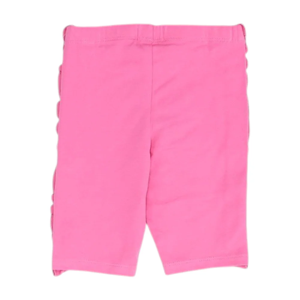 Pink Solid Knit Shorts - Image 2