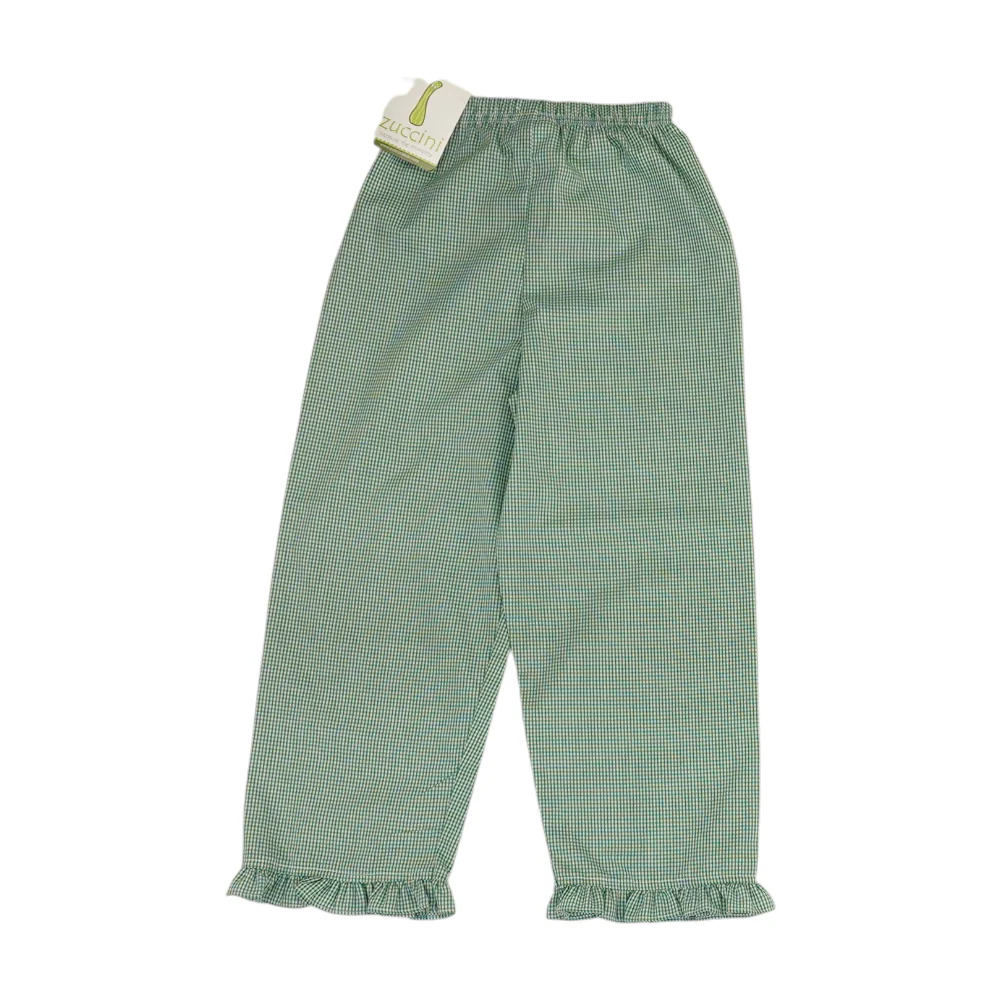 Green Check Knit Pants - Image 2