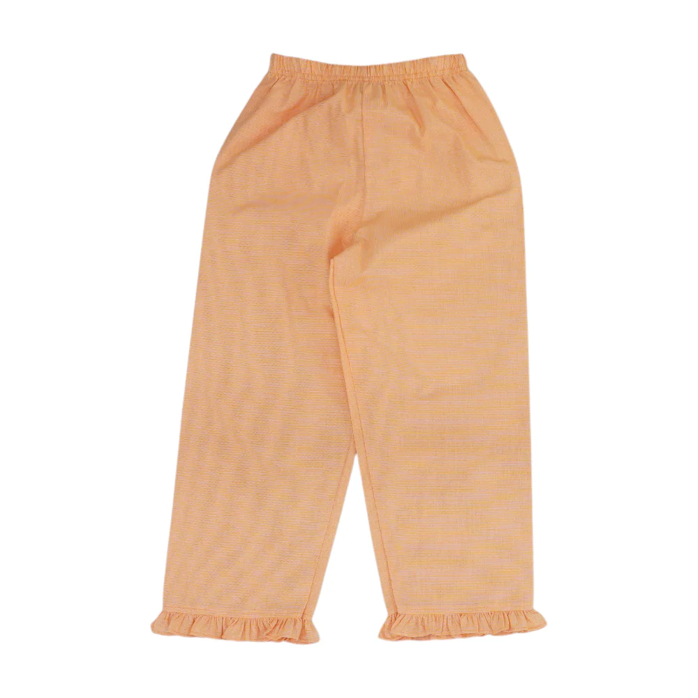 Orange Check Knit Pants