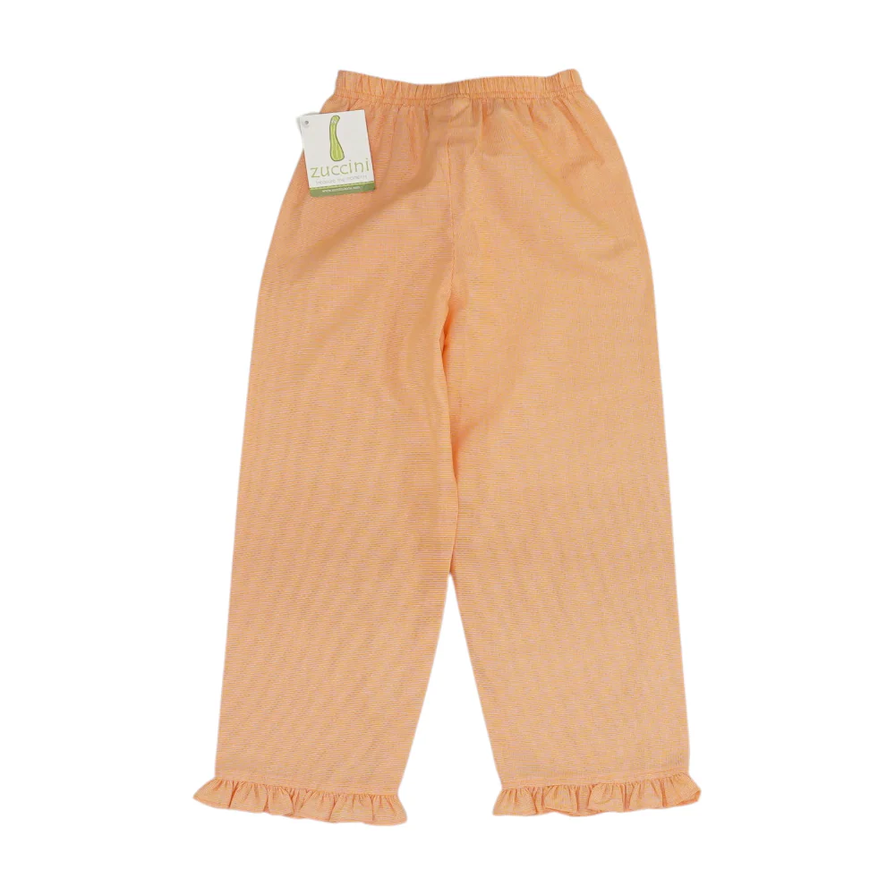 Orange Check Knit Pants - Image 2