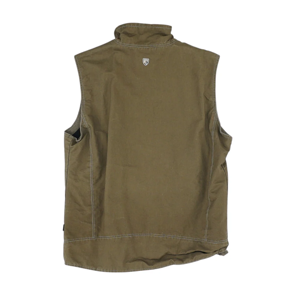 Green Solid Casual Vest - Image 2