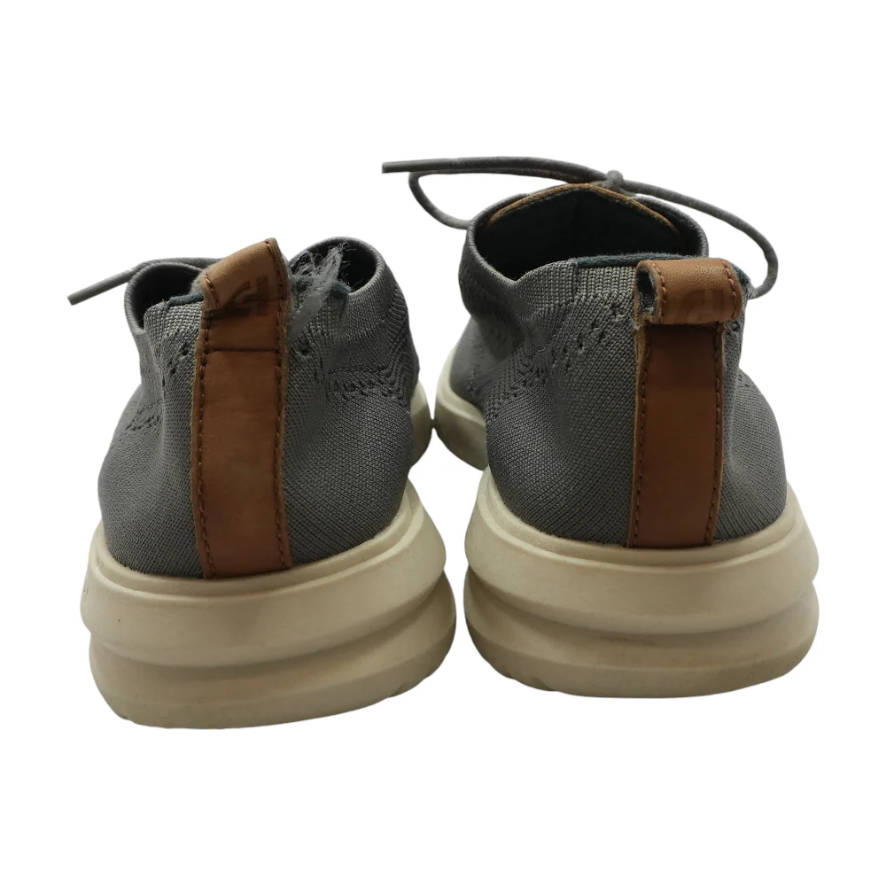 Gray Lace-Up Casual Shoes - Image 2