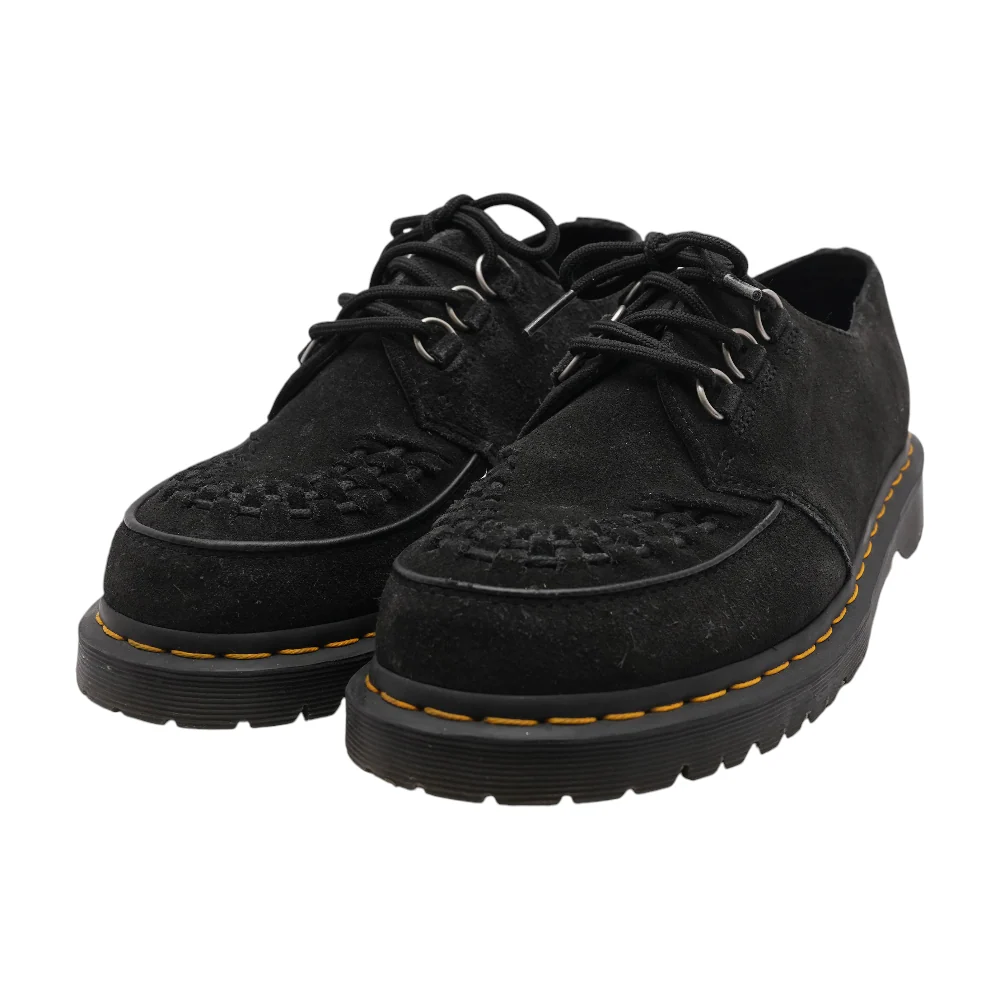 Black Lace-Up Casual Shoes