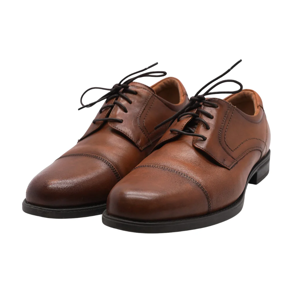 Brown Lace-Up Dress Shoes