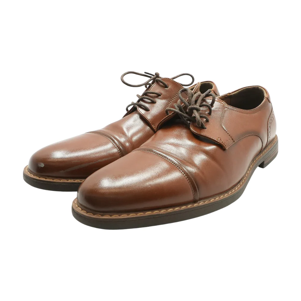 Brown Lace-Up Dress Shoes