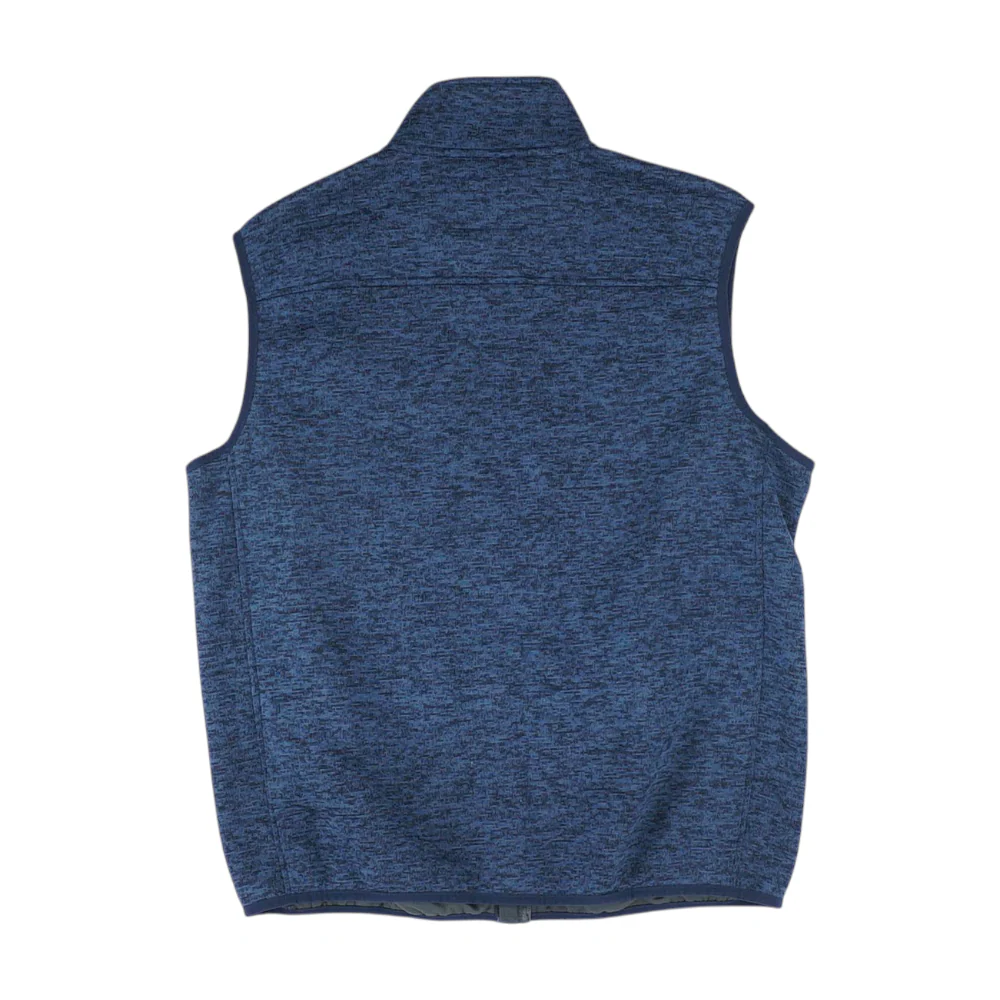 Navy Solid Casual Vest - Image 2
