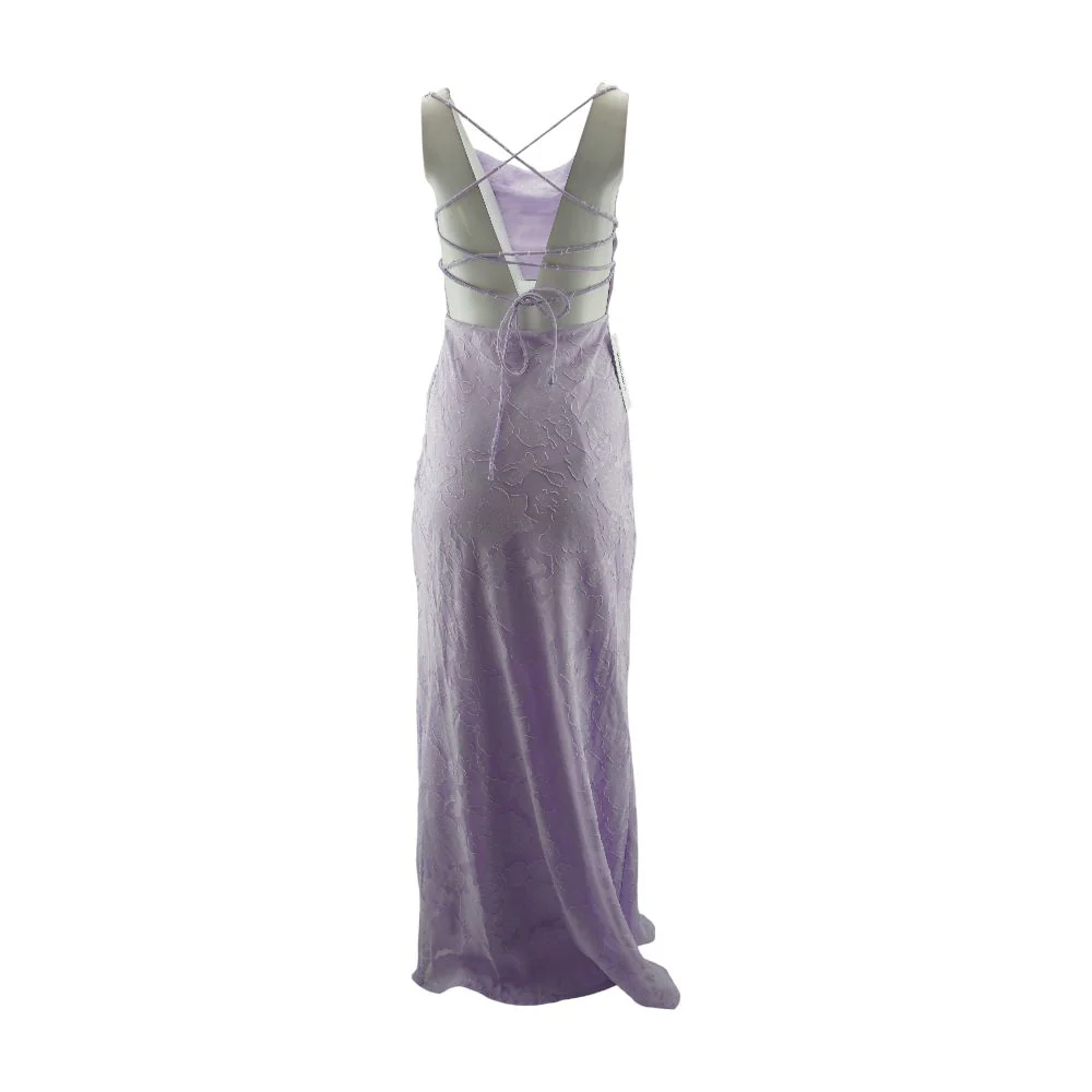 Lavender Floral Maxi Dress - Image 2