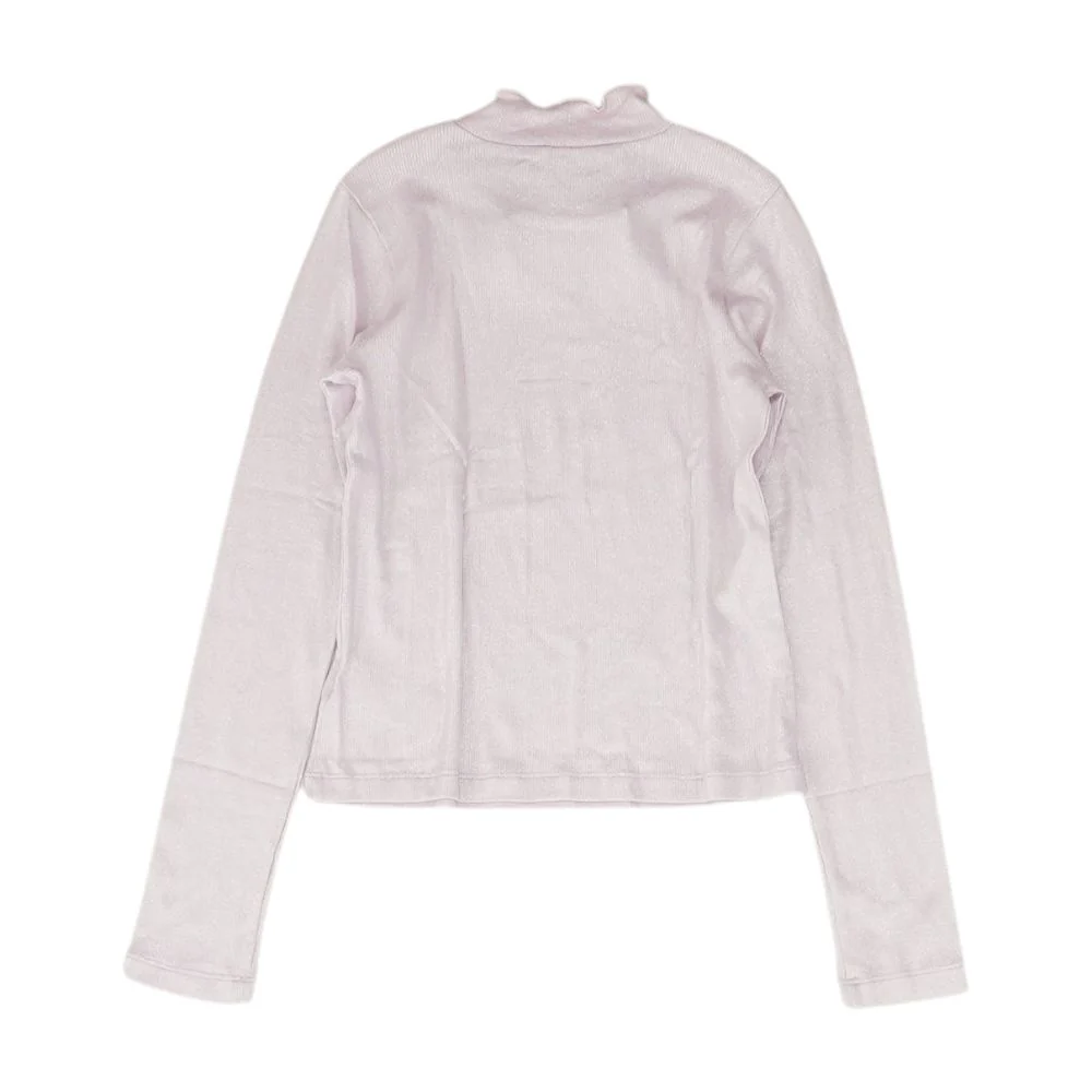 Lavender Solid Knit Top - Image 2