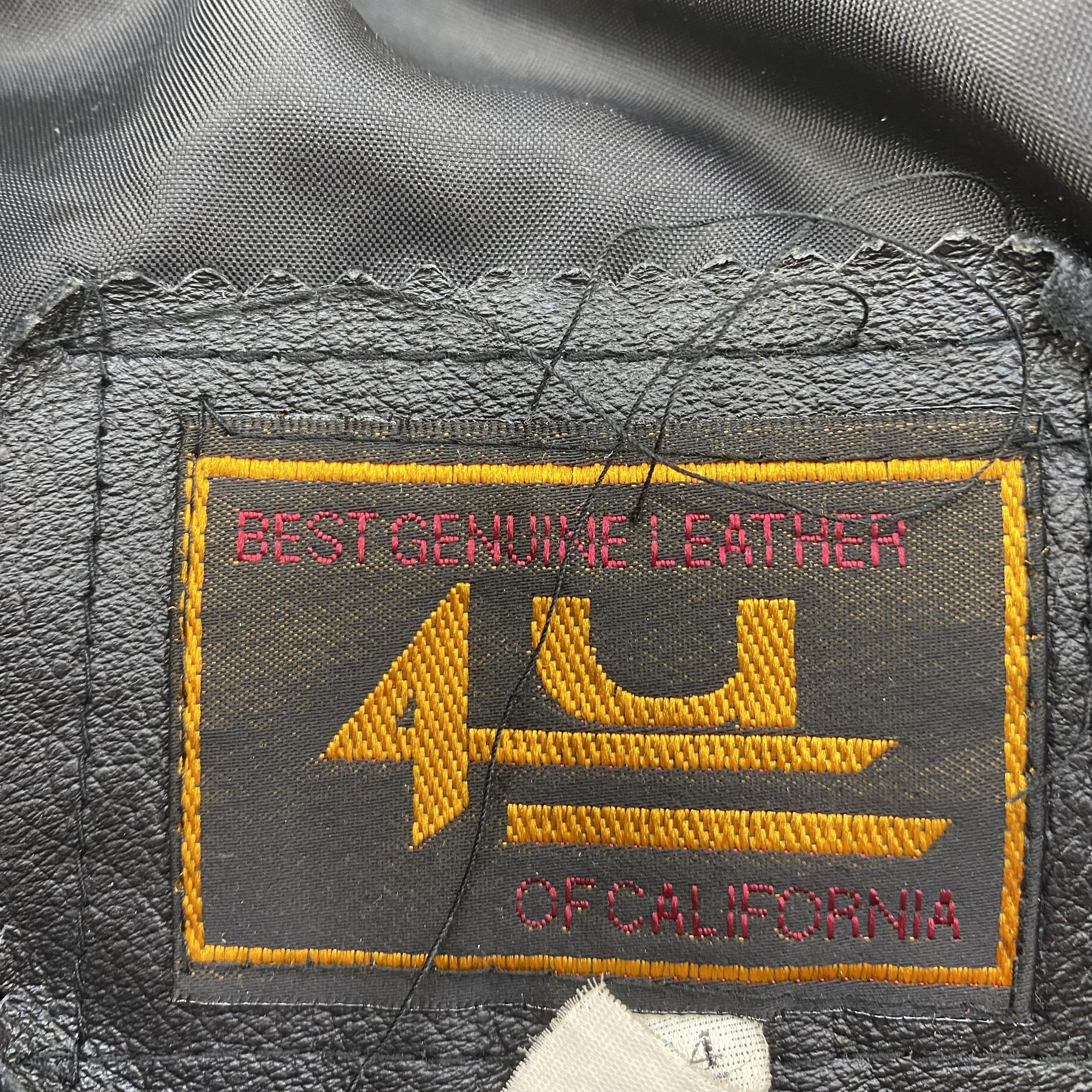 Vintage Black Leather Jacket - Image 3