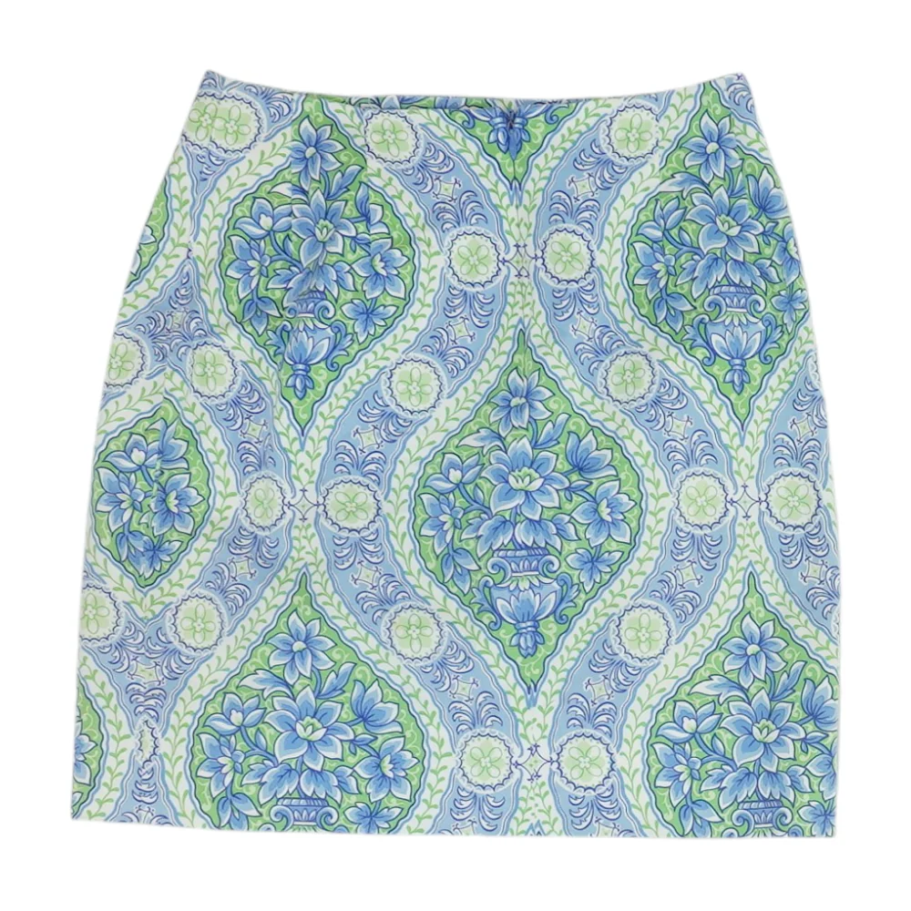 Blue Graphic Skirt Leggings - Image 2