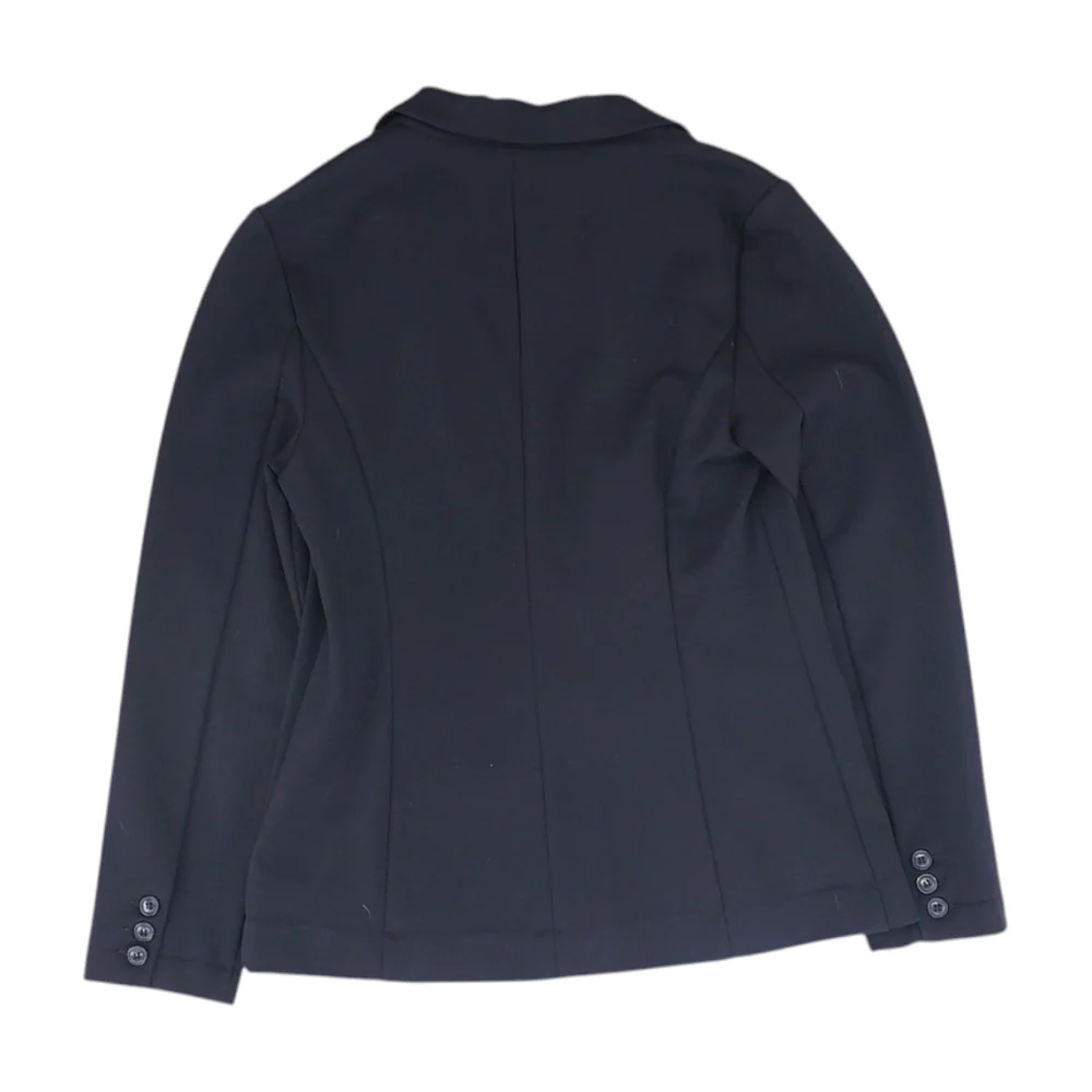 Black Solid Blazer - Image 2