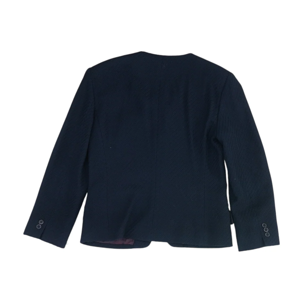 Vintage Navy Solid Blazer - Image 2