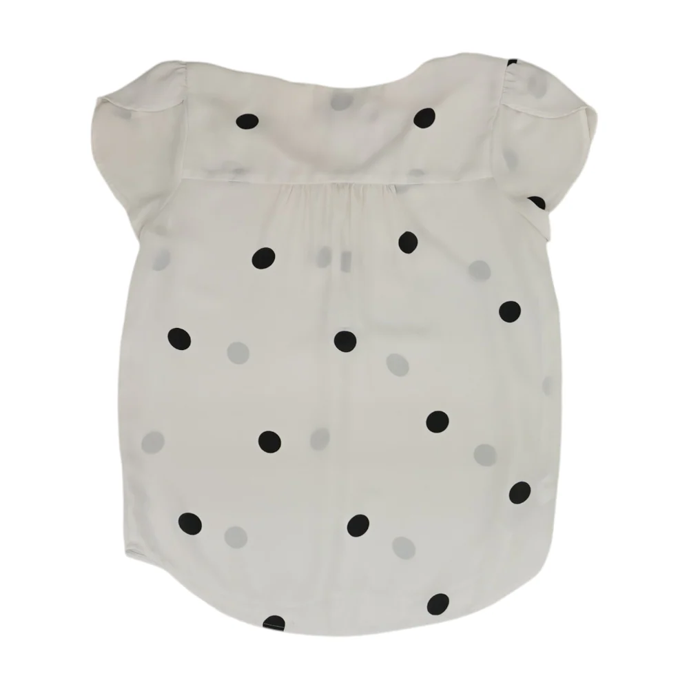 White Polka Dot Blouse - Image 2