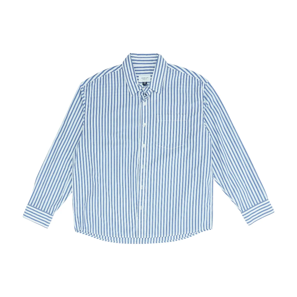 Blue Striped Long Sleeve Button Down
