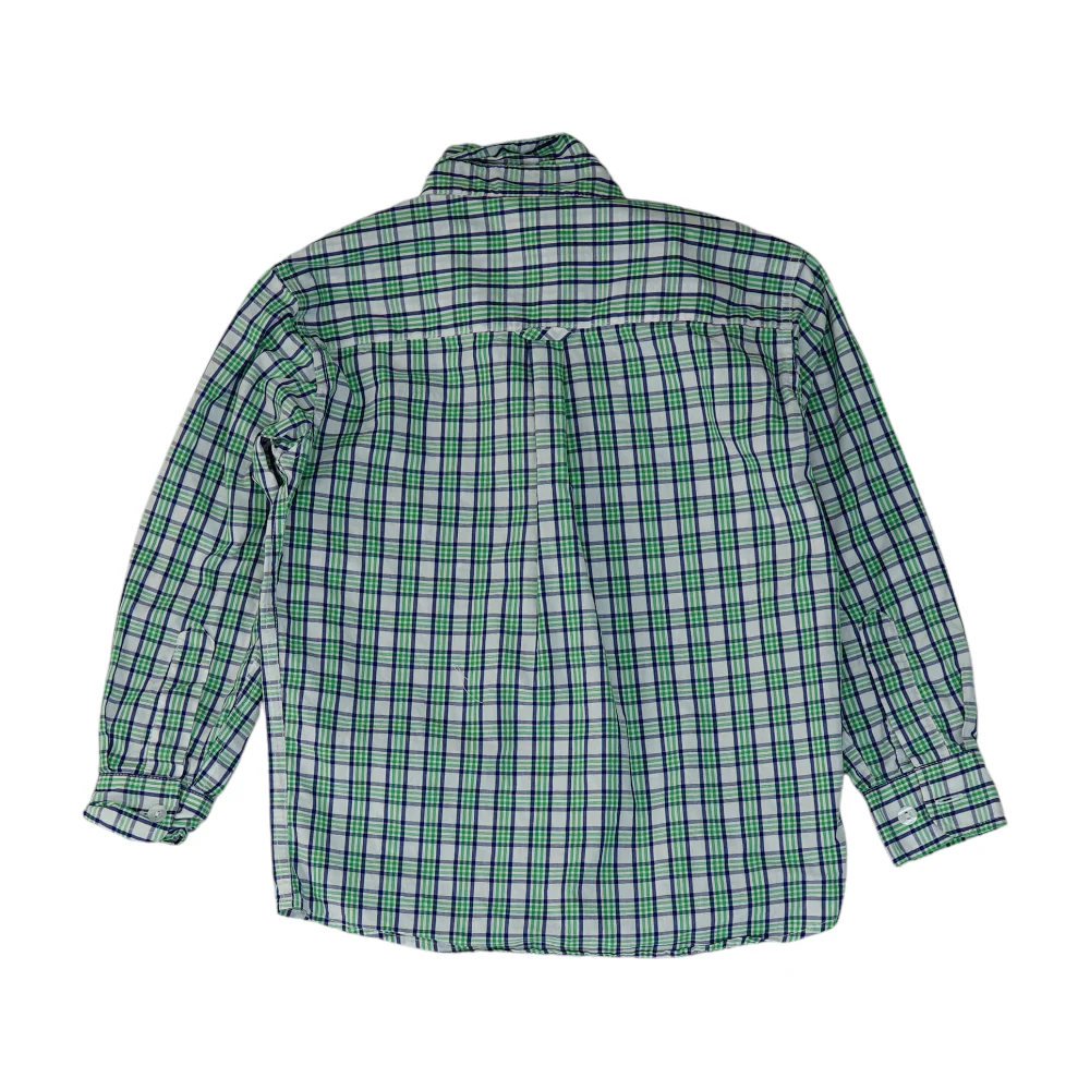 White Plaid Long Sleeve Button Down - Image 2