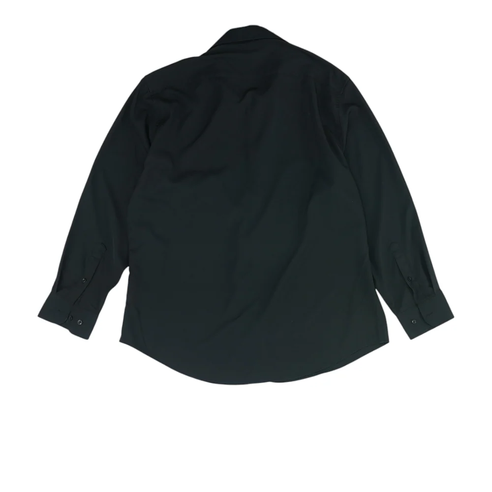 Black Solid Long Sleeve Button Down - Image 2