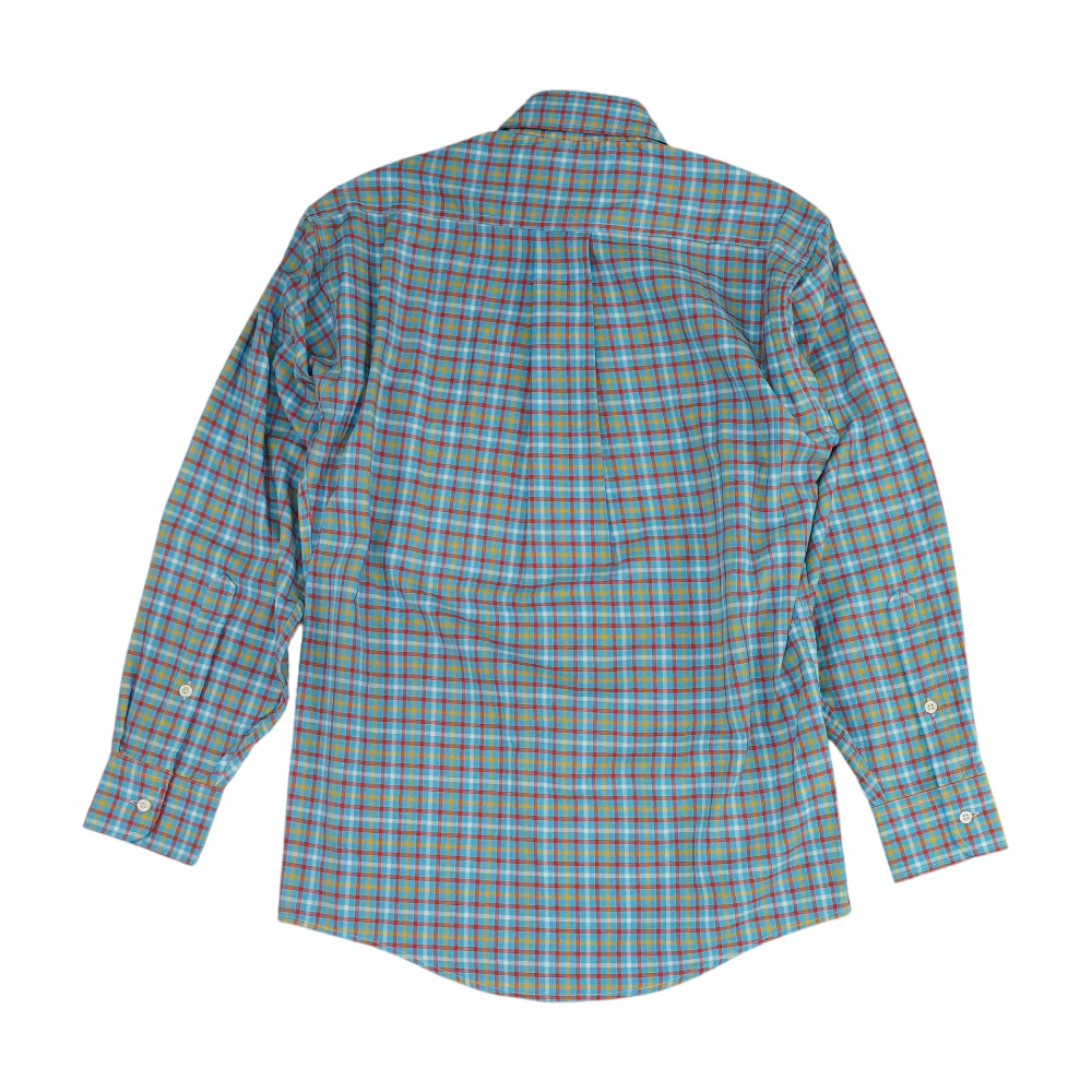 Blue Check Long Sleeve Button Down - Image 2