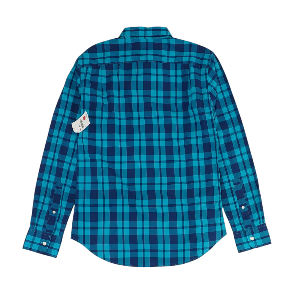 Blue Plaid Long Sleeve Button Down - Image 2