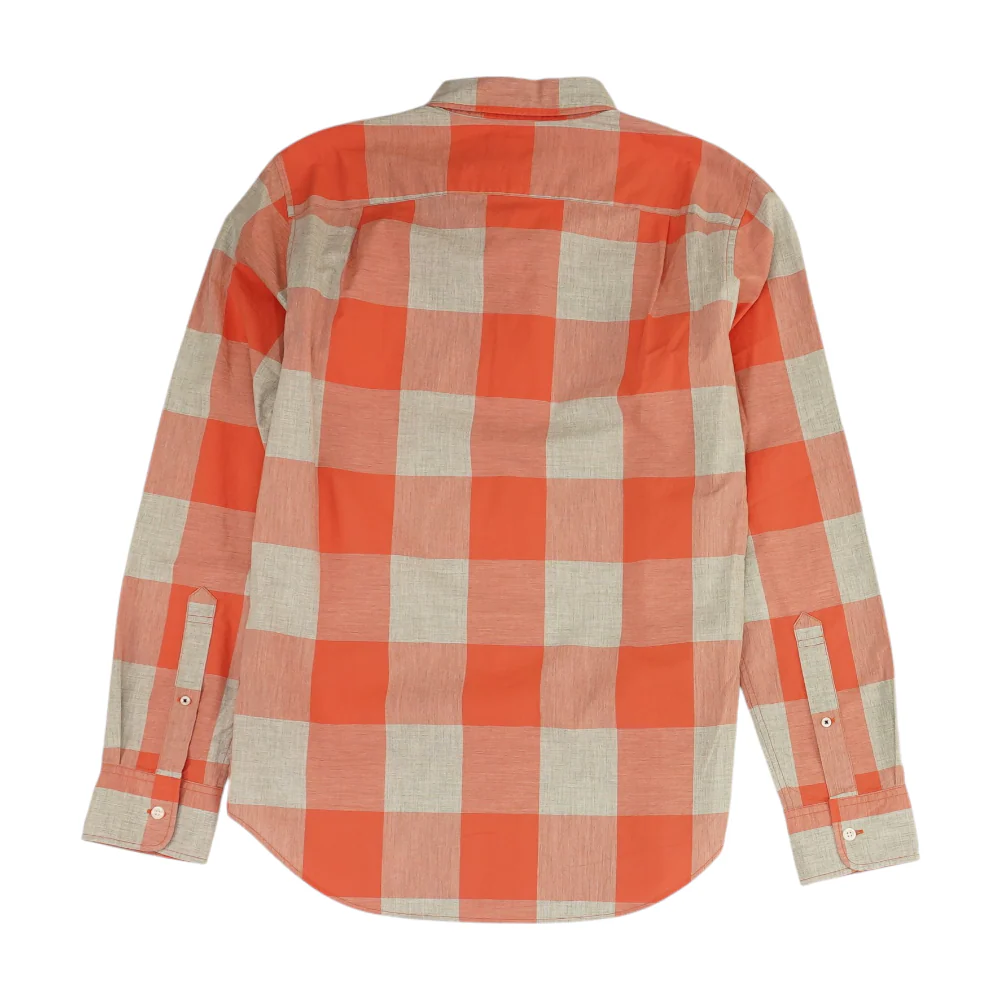 Coral Check Long Sleeve Button Down - Image 2