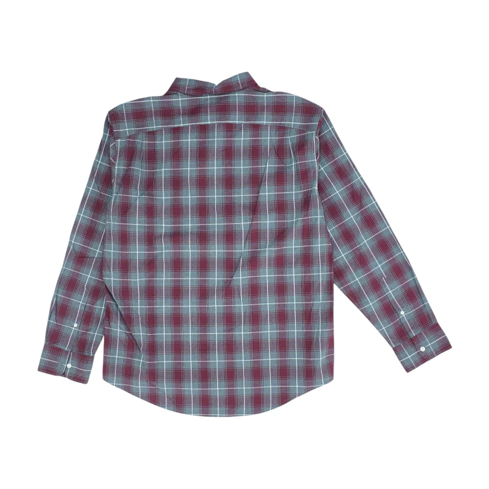 Gray Plaid Long Sleeve Button Down - Image 2