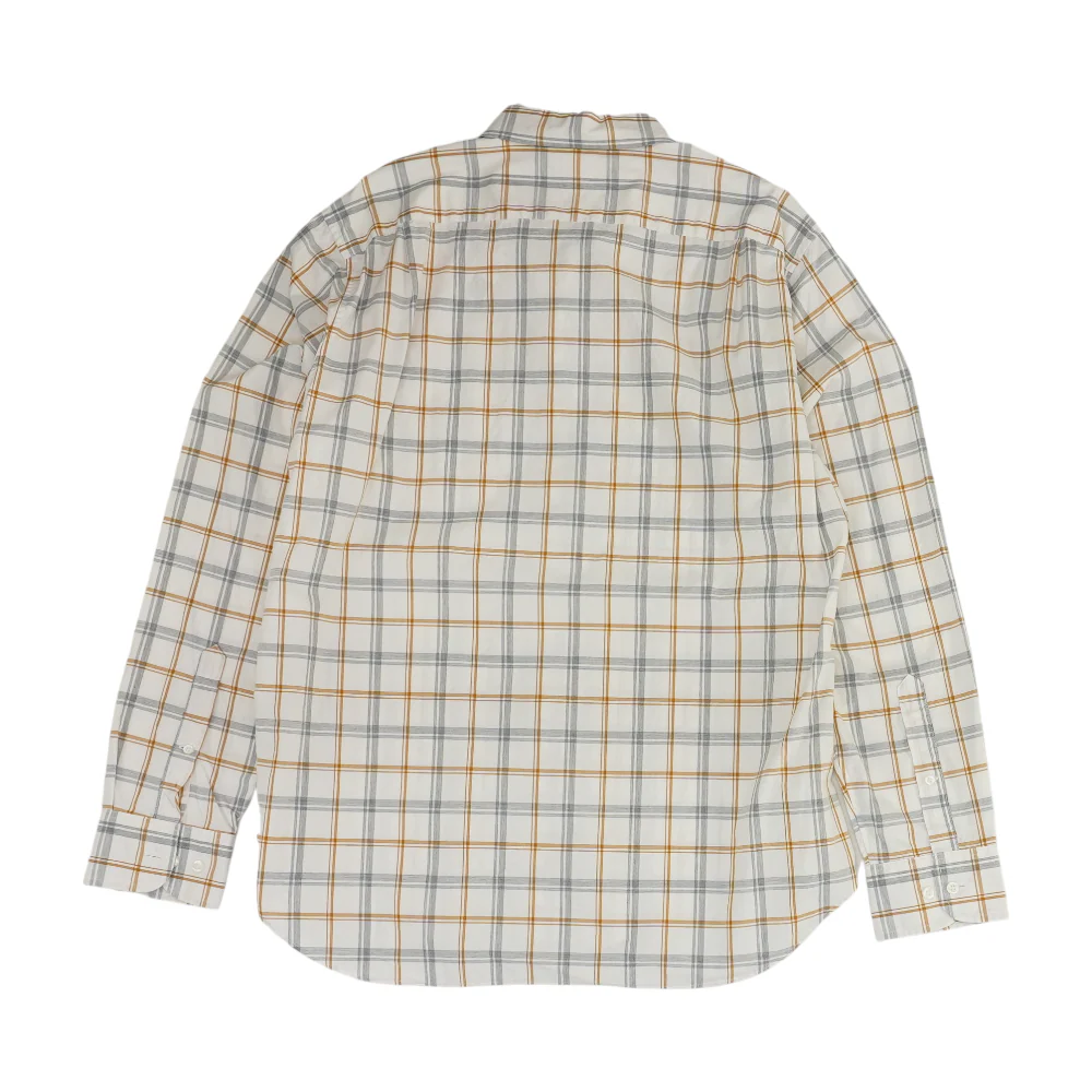 Beige Plaid Long Sleeve Button Down - Image 2