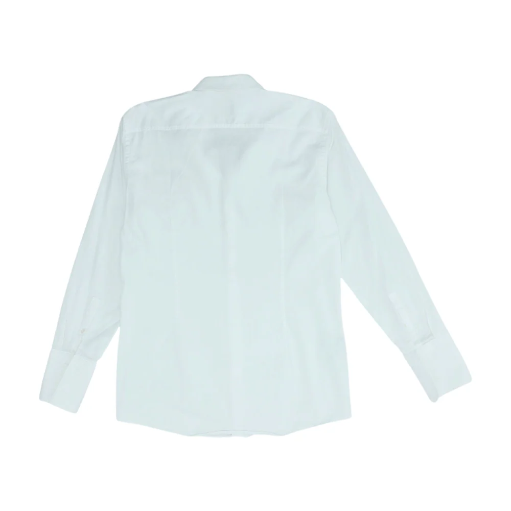 White Solid Long Sleeve Button Down - Image 2