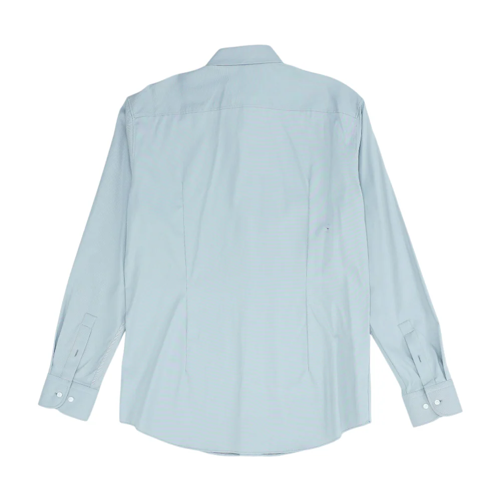 Gray Solid Long Sleeve Button Down - Image 2
