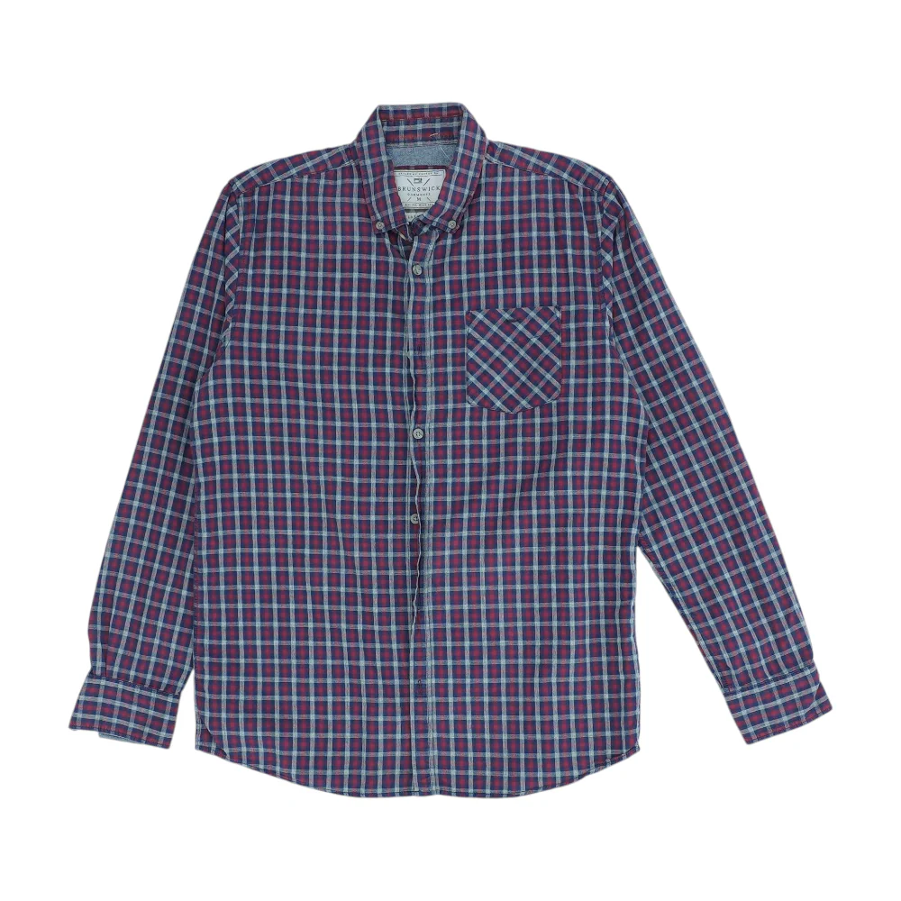 Multi Check Long Sleeve Button Down