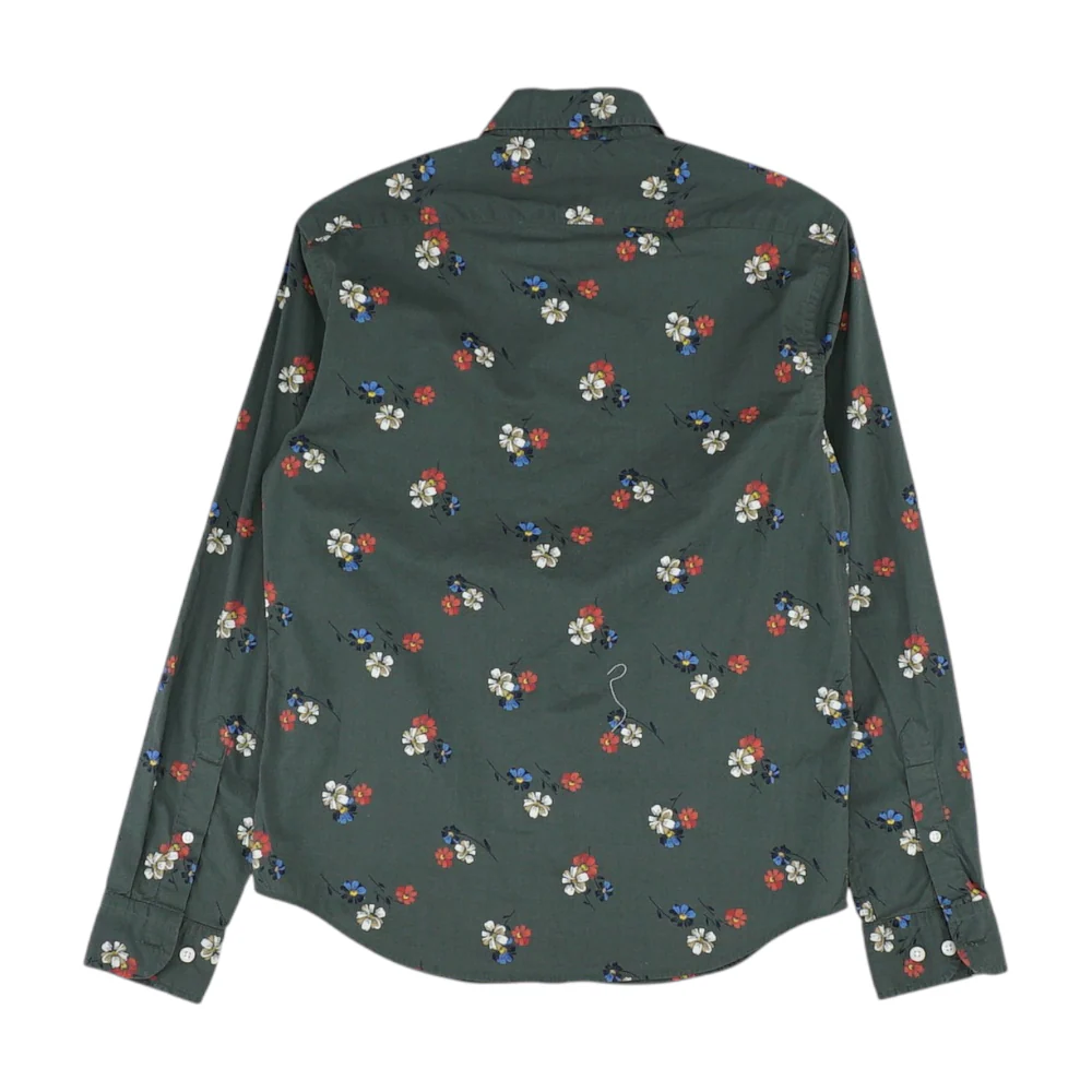 Green Floral Long Sleeve Button Down - Image 2