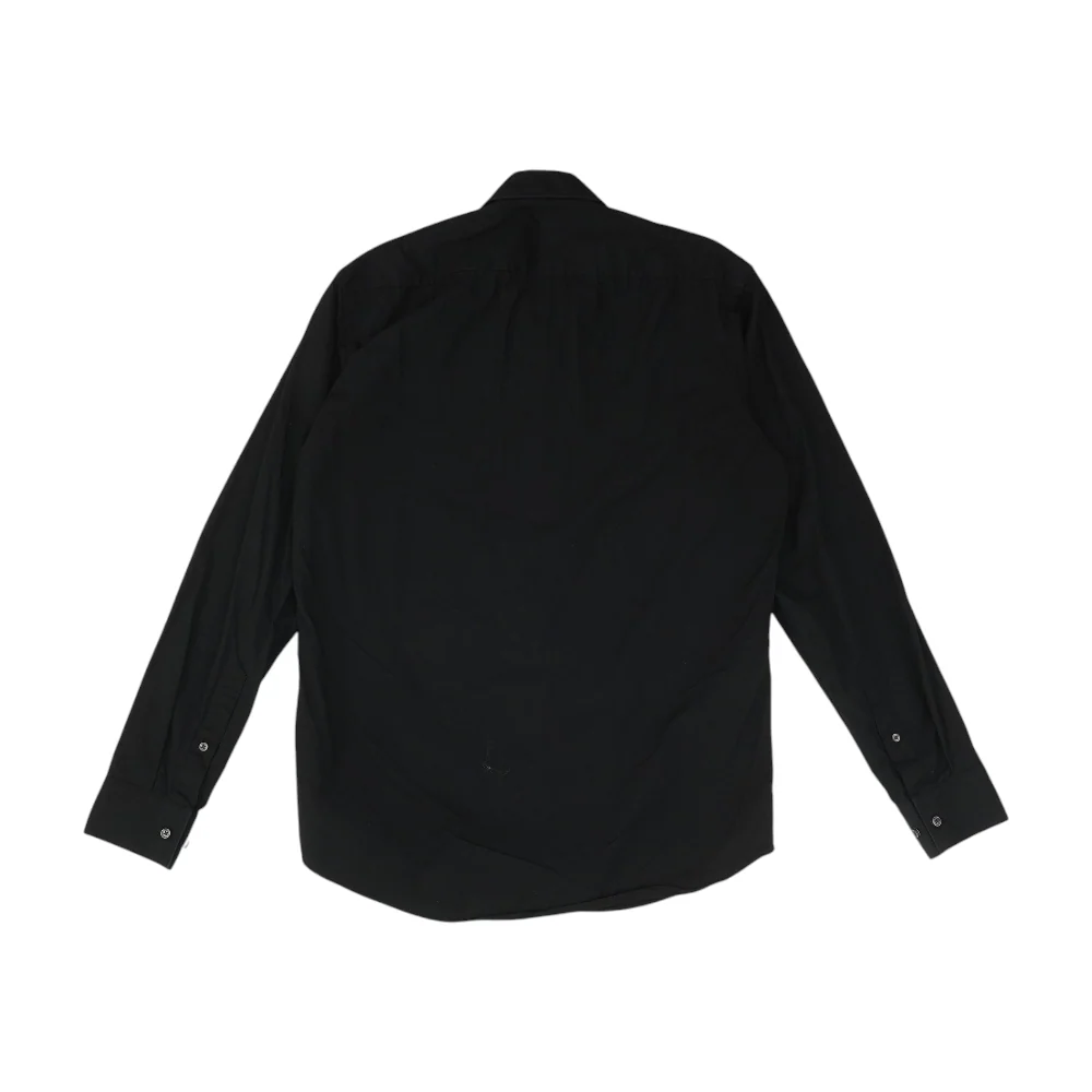 Black Solid Long Sleeve Button Down - Image 2