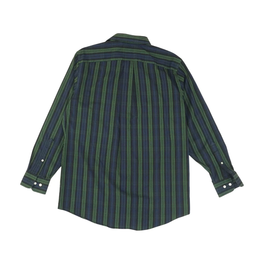 Green Striped Long Sleeve Button Down - Image 2
