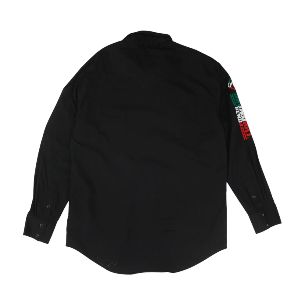 Black Solid Long Sleeve Button Down - Image 2