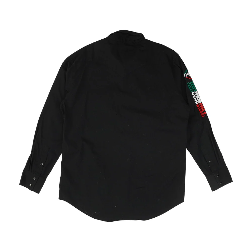 Black Solid Long Sleeve Button Down - Image 4