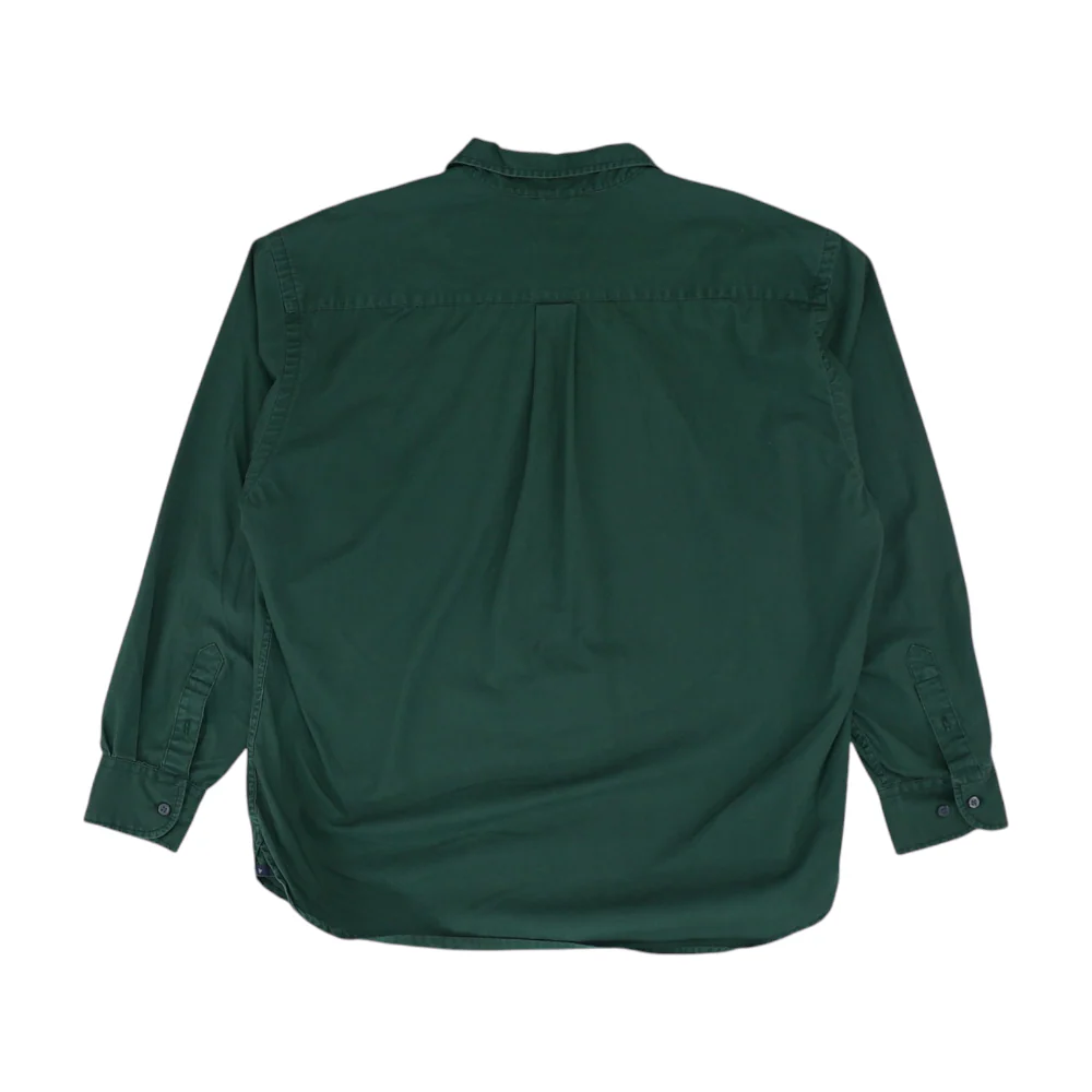 Green Solid Long Sleeve Button Down - Image 2