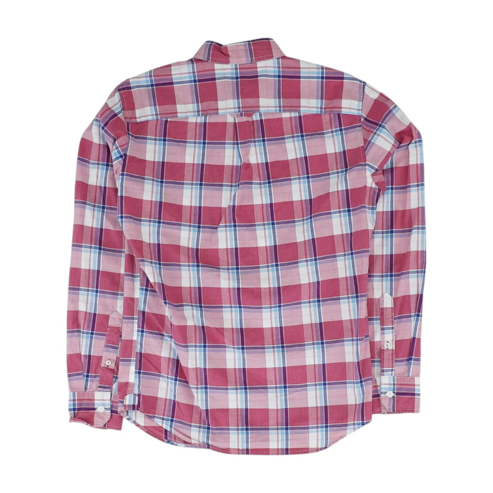 Pink Plaid Long Sleeve Button Down - Image 2