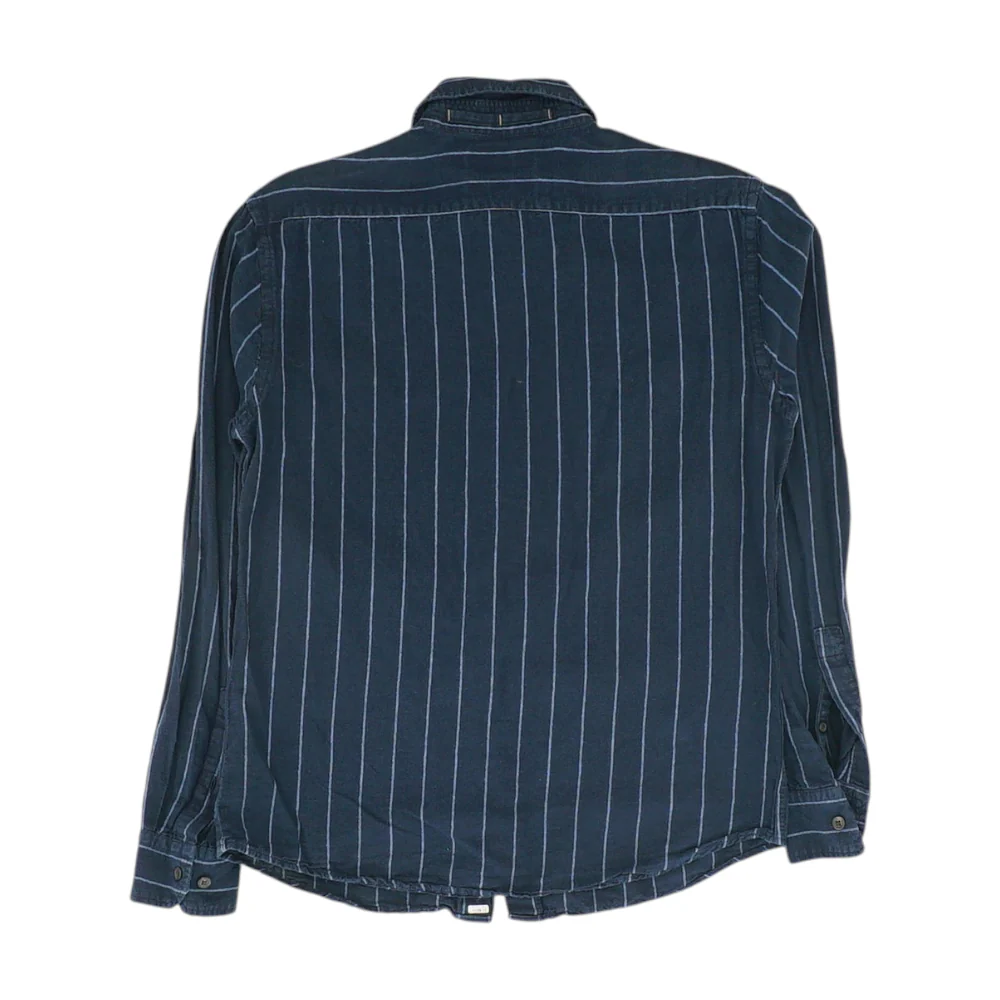 Navy Striped Long Sleeve Button Down - Image 2