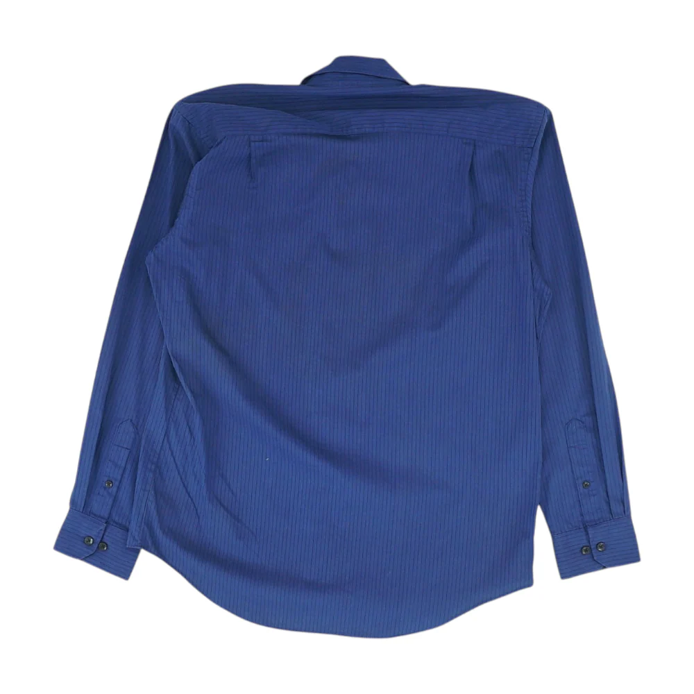 Navy Striped Long Sleeve Button Down - Image 2