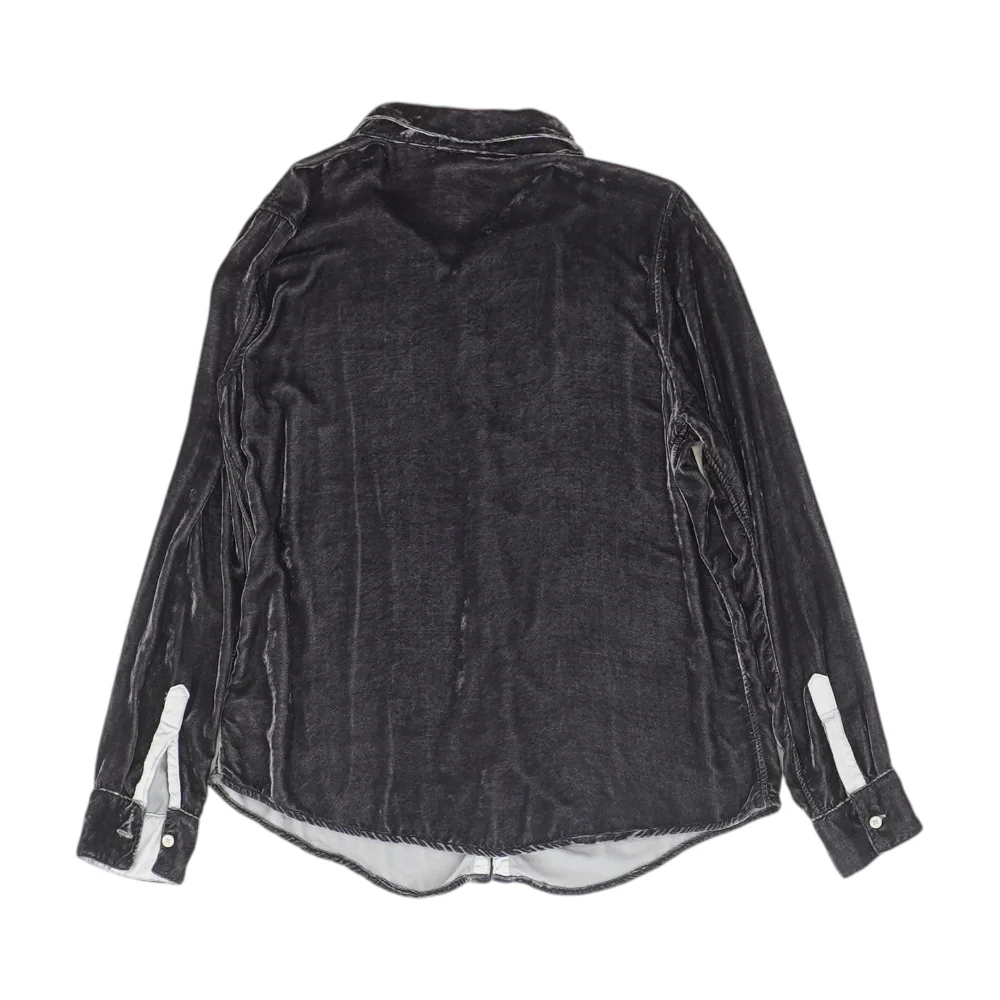 Deep Purple Solid Long Sleeve Button Down - Image 2