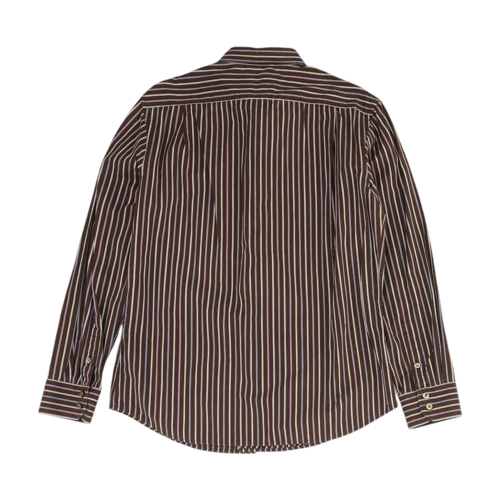 Brown Striped Long Sleeve Button Down - Image 2