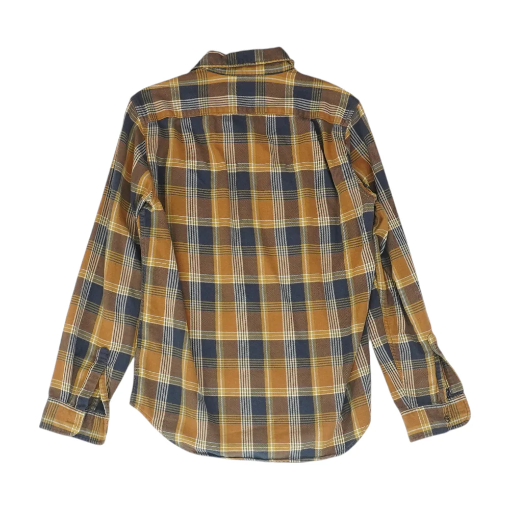 Brown Plaid Long Sleeve Button Down - Image 2
