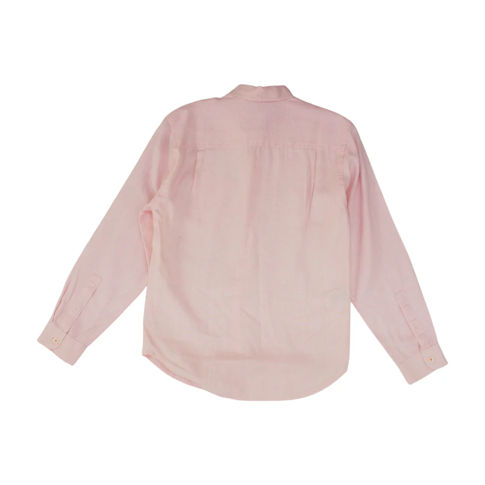 Pink Solid Long Sleeve Button Down - Image 2