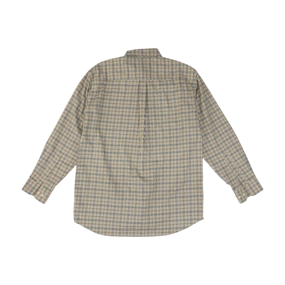 Tan Plaid Long Sleeve Button Down - Image 2