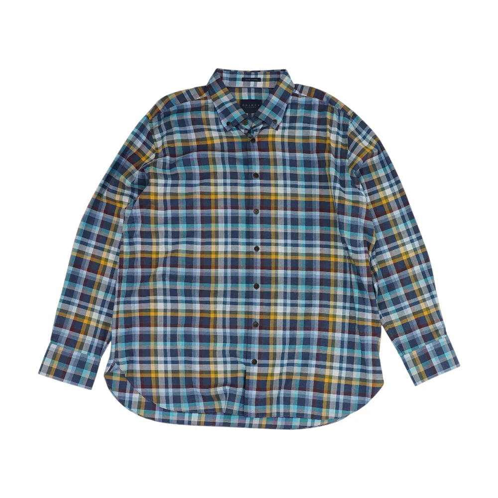 Blue Check Long Sleeve Button Down