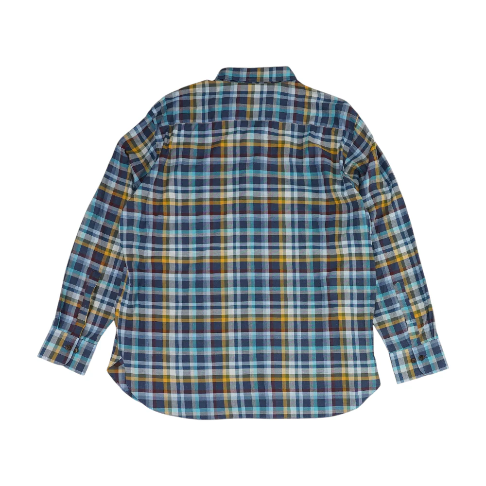 Blue Check Long Sleeve Button Down - Image 2