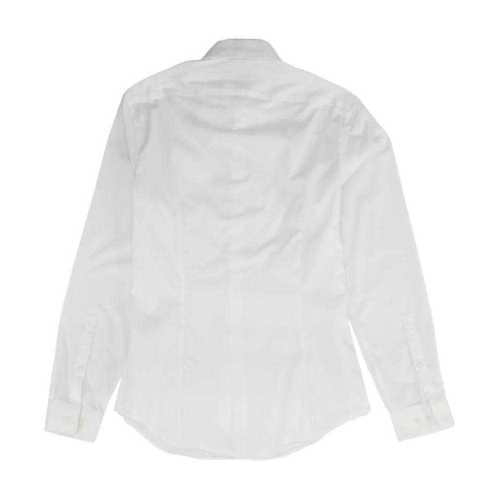 White Solid Long Sleeve Button Down - Image 2