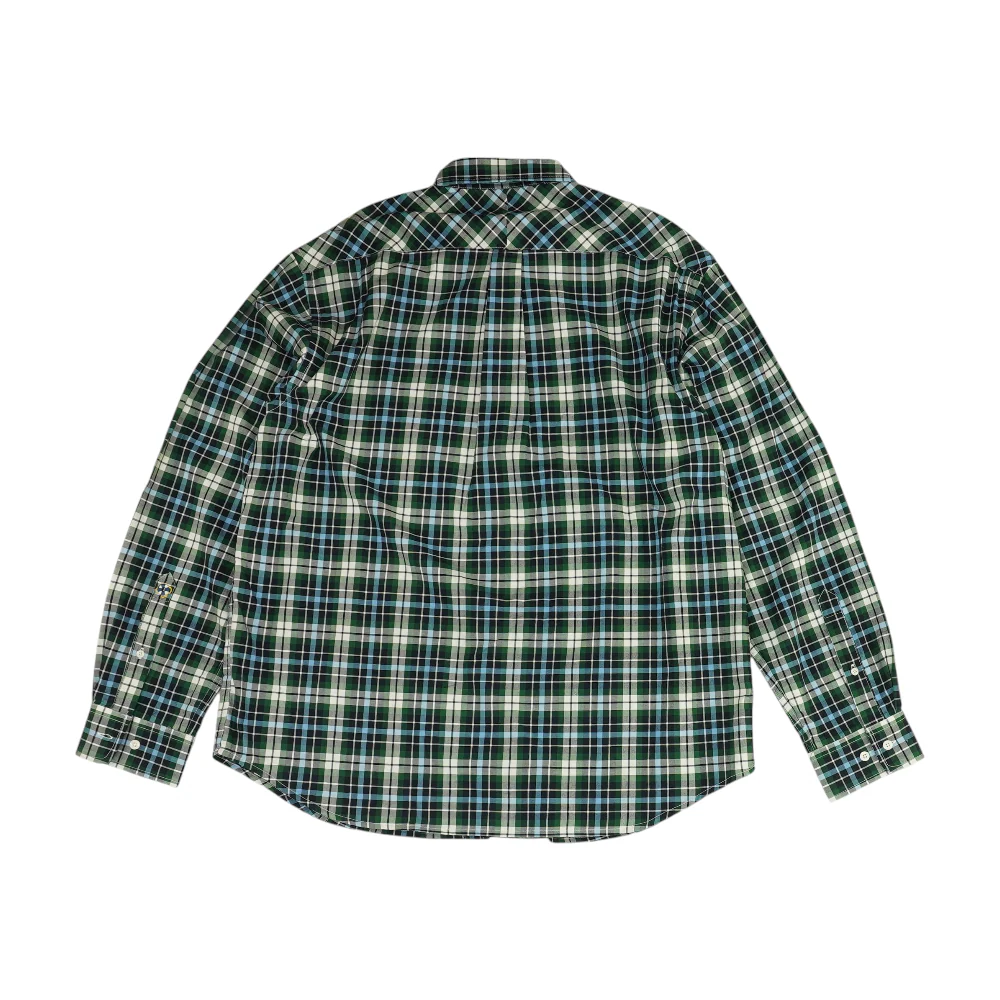 Green Plaid Long Sleeve Button Down - Image 2