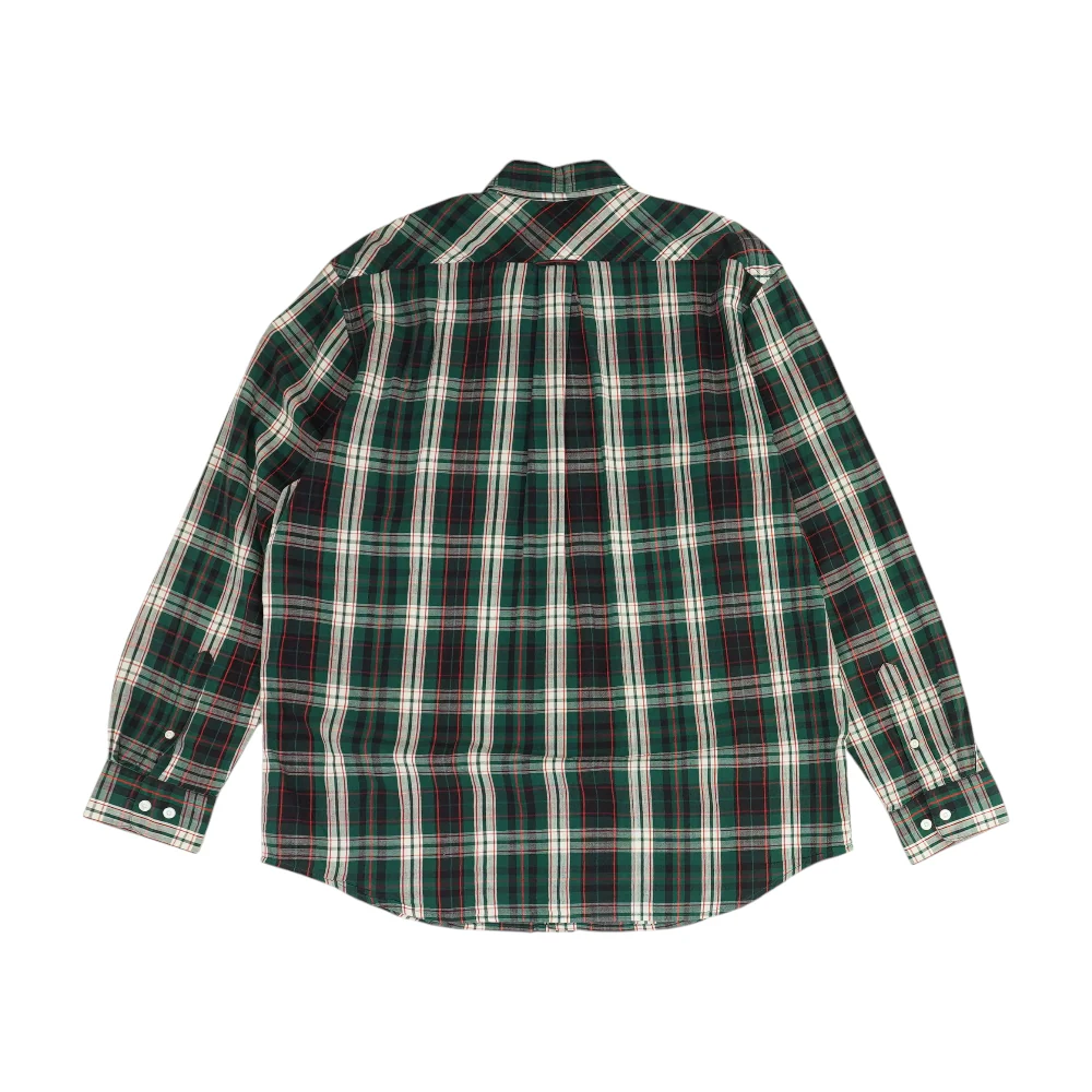Green Plaid Long Sleeve Button Down - Image 2