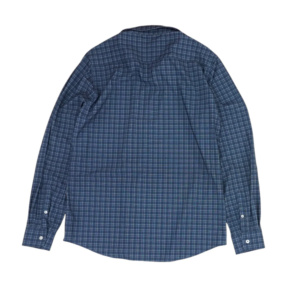 Blue Plaid Long Sleeve Button Down - Image 2